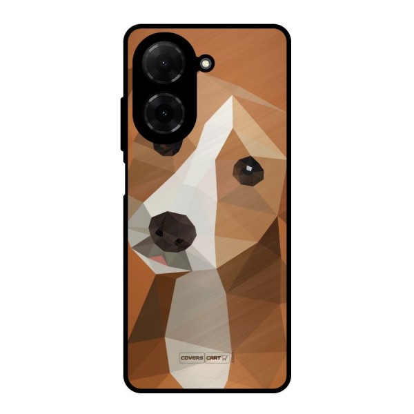Cute Dog Metal Back Case for Redmi A5 4G