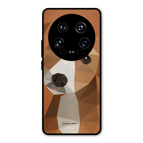 Cute Dog Metal Back Case for Xiaomi 14 Ultra