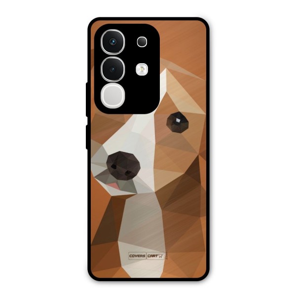 Cute Dog Metal Back Case for iQOO Z10x