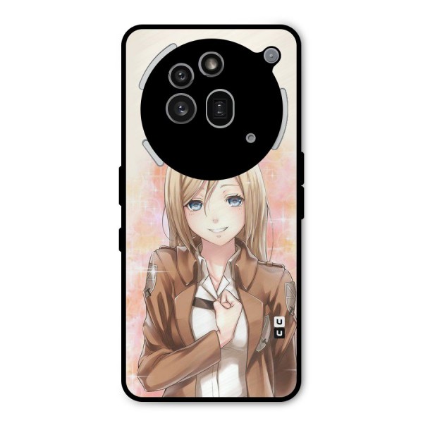 Cute Girl Art Metal Back Case for Nothing Phone 3a Pro