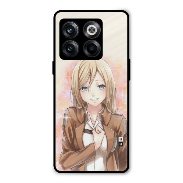 Cute Girl Art Metal Back Case for OnePlus 10T