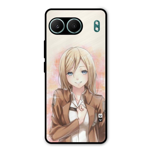 Cute Girl Art Metal Back Case for OnePlus Nord 4