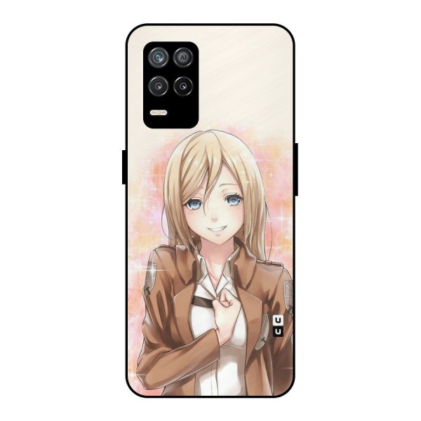 Cute Girl Art Metal Back Case for Realme 9 5G