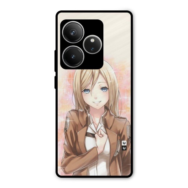 Cute Girl Art Metal Back Case for Realme GT 6