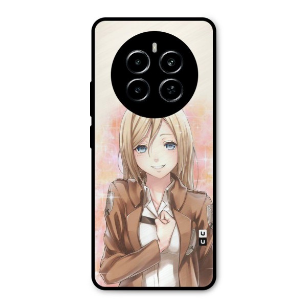 Cute Girl Art Metal Back Case for Realme P1