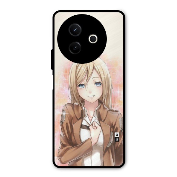 Cute Girl Art Metal Back Case for Vivo Y39
