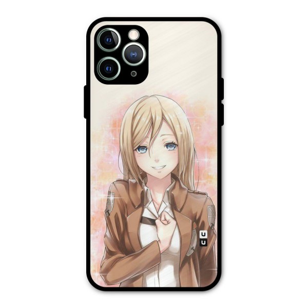 Cute Girl Art Metal Back Case for iPhone 11 Pro Max