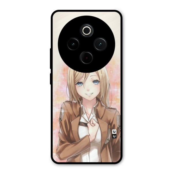 Cute Girl Art Metal Back Case for iQOO Z10