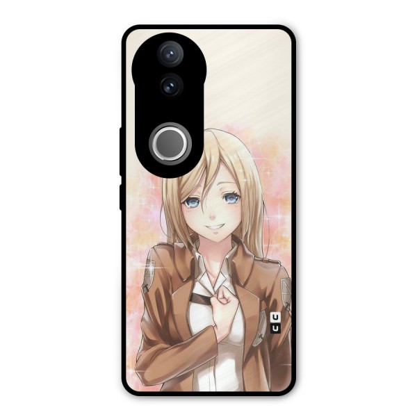 Cute Girl Art Metal Back Case for iQOO Z10R