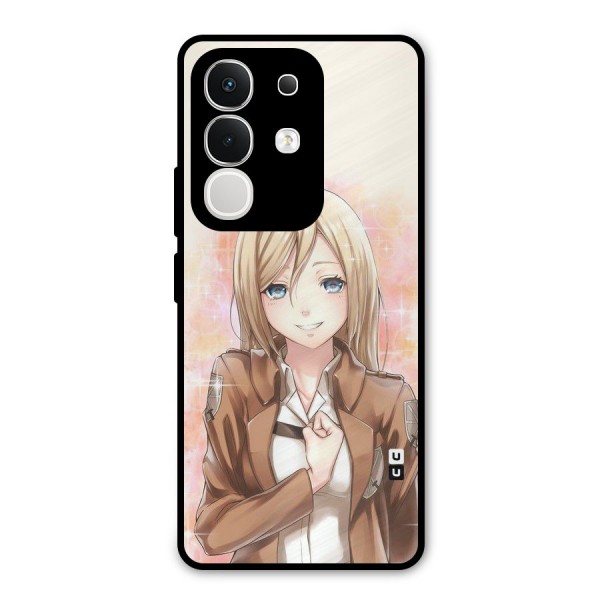Cute Girl Art Metal Back Case for iQOO Z10x