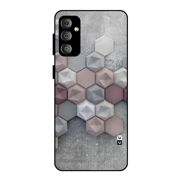 Cute Hexagonal Pattern Metal Back Case for Galaxy F23