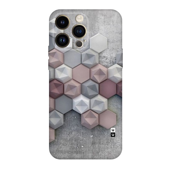 Cute Hexagonal Pattern Original Polycarbonate Back Case for iPhone 14 Pro Max