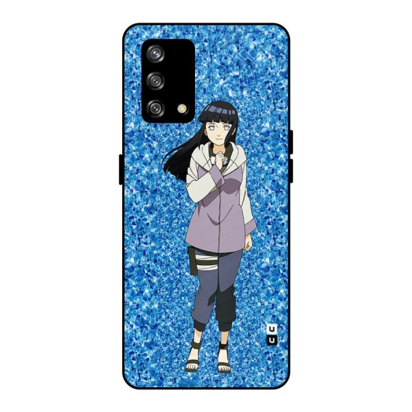 Cute Hinata hyuga Metal Back Case for Oppo F19s