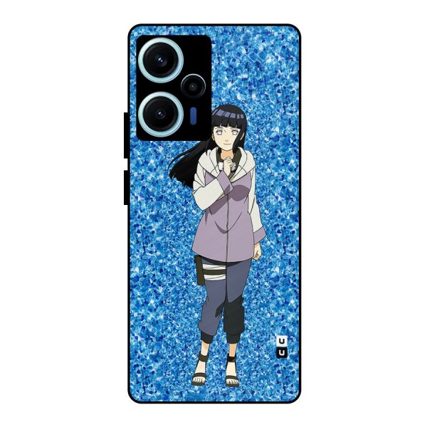Cute Hinata hyuga Metal Back Case for Poco F5