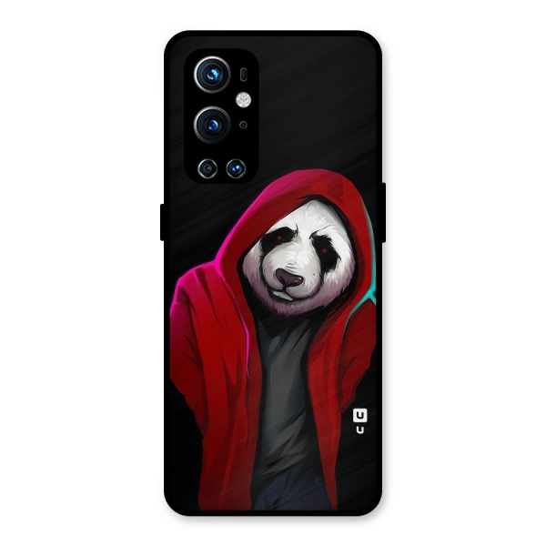 Cute Hoodie Panda Metal Back Case for OnePlus 9 Pro