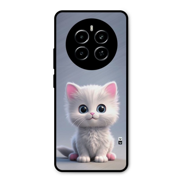Cute Kitten Sitting Metal Back Case for Realme P1