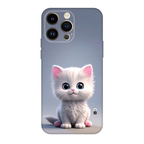 Cute Kitten Sitting Original Polycarbonate Back Case for iPhone 14 Pro Max