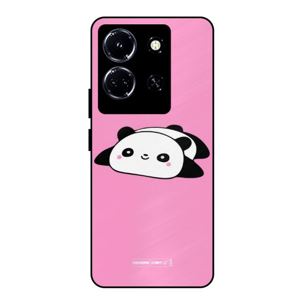Cute Lazy Panda Metal Back Case for Infinix Note 30 5G