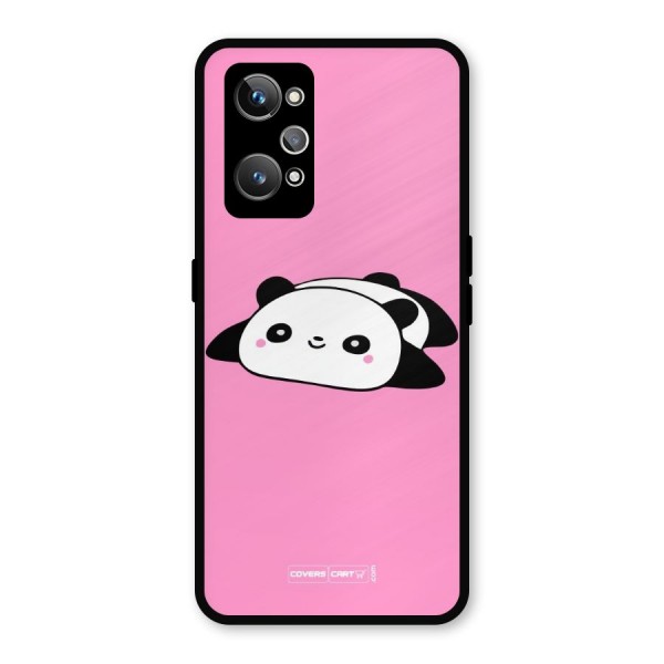Cute Lazy Panda Metal Back Case for Realme GT Neo2