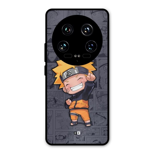 Cute Naruto Uzumaki Metal Back Case for Xiaomi 14 Ultra