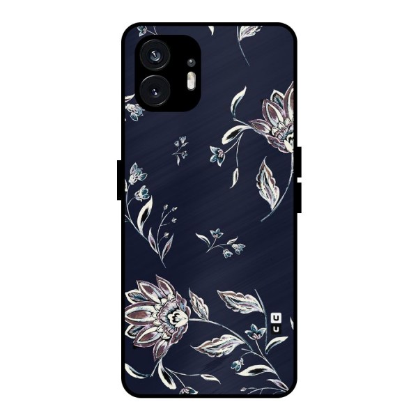 Cute Petals Metal Back Case for Nothing Phone 2