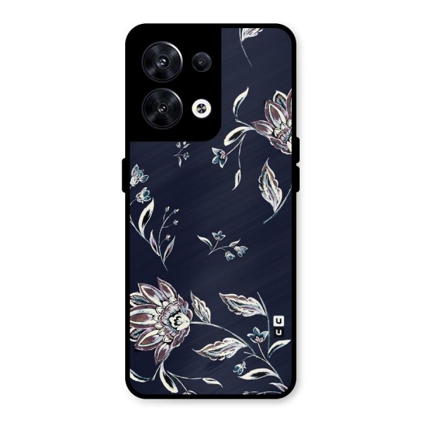 Cute Petals Metal Back Case for Oppo Reno8 5G