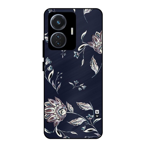 Cute Petals Metal Back Case for iQOO Z6 44W