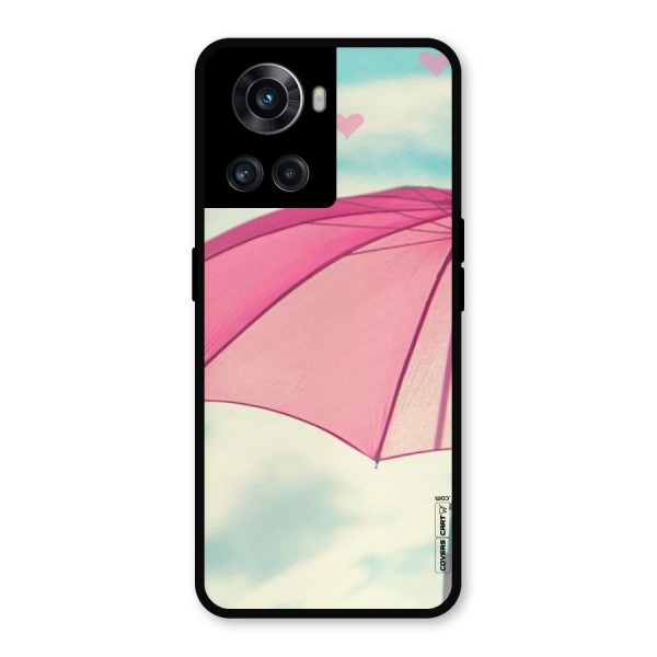 Cute Pink Umbrella Metal Back Case for OnePlus 10R