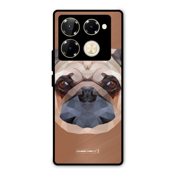 Cute Pug Metal Back Case for Infinix Note 40 Pro