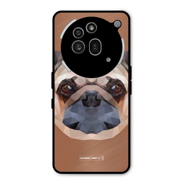 Cute Pug Metal Back Case for Nothing Phone 3a Pro