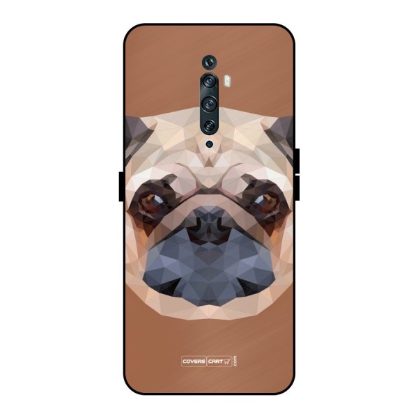 Cute Pug Metal Back Case for Oppo Reno2 F