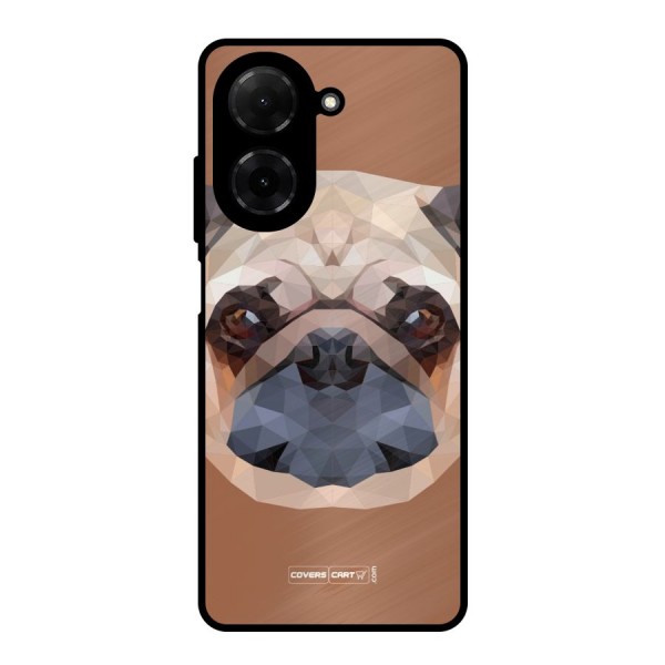 Cute Pug Metal Back Case for Poco C71