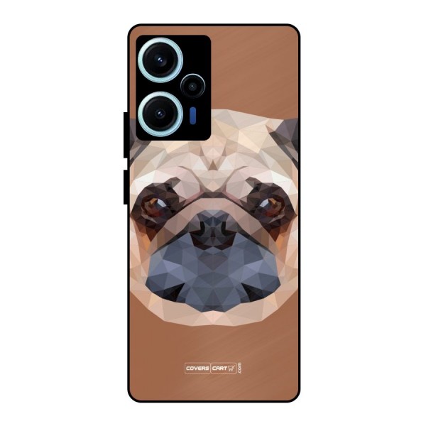 Cute Pug Metal Back Case for Poco F5