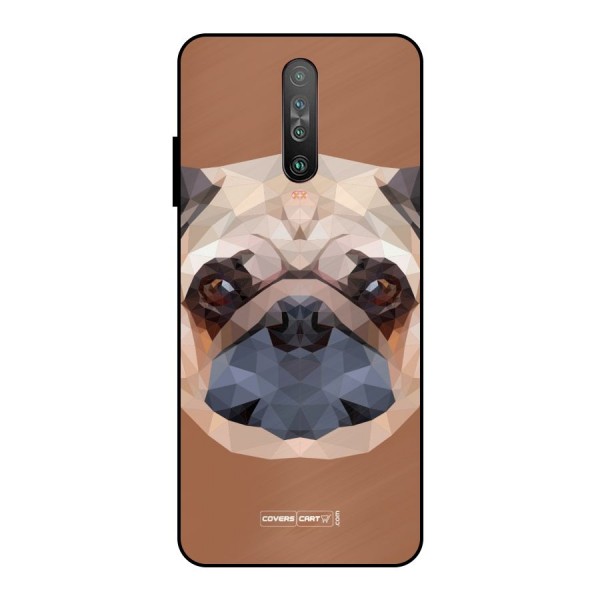 Cute Pug Metal Back Case for Poco X2