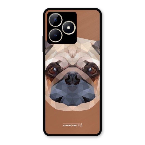 Cute Pug Metal Back Case for Realme C53