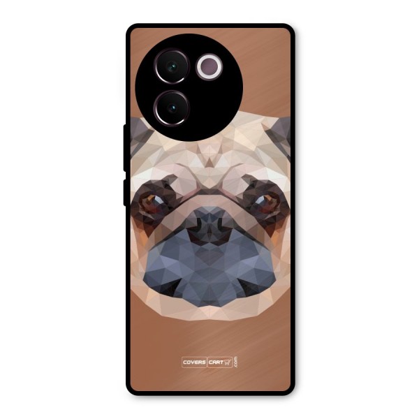 Cute Pug Metal Back Case for Vivo V30e