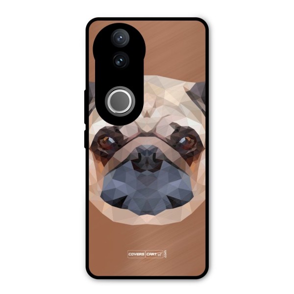 Cute Pug Metal Back Case for Vivo V50e