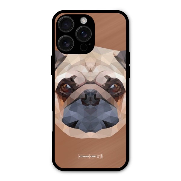Cute Pug Metal Back Case for iPhone 16 Pro Max
