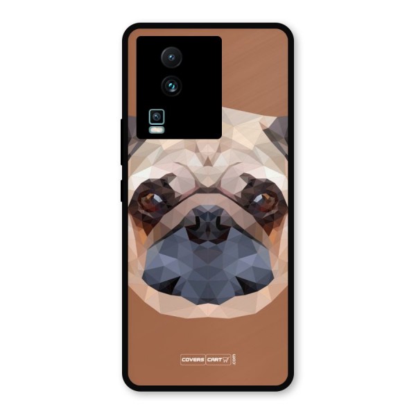 Cute Pug Metal Back Case for iQOO Neo 7