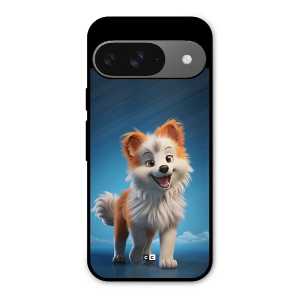 Cute Puppy Walking Metal Back Case for Google Pixel 9