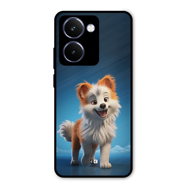 Cute Puppy Walking Metal Back Case for Realme P3 Ultra