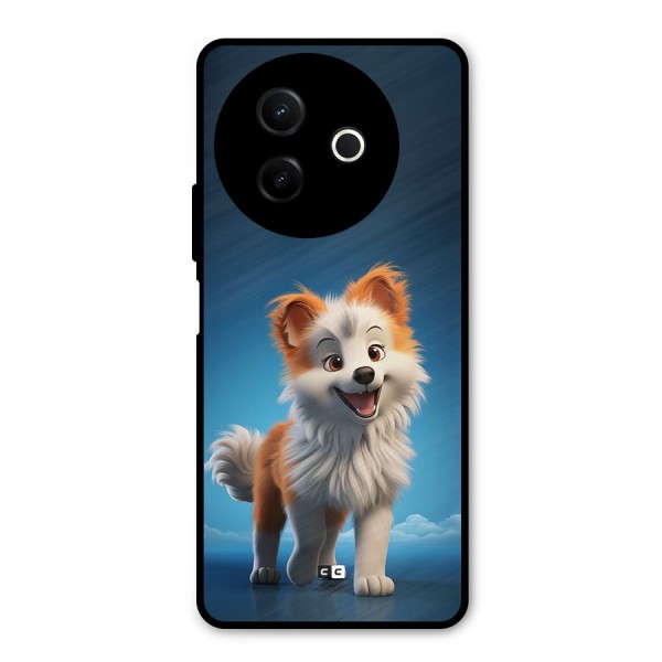 Cute Puppy Walking Metal Back Case for Vivo Y39