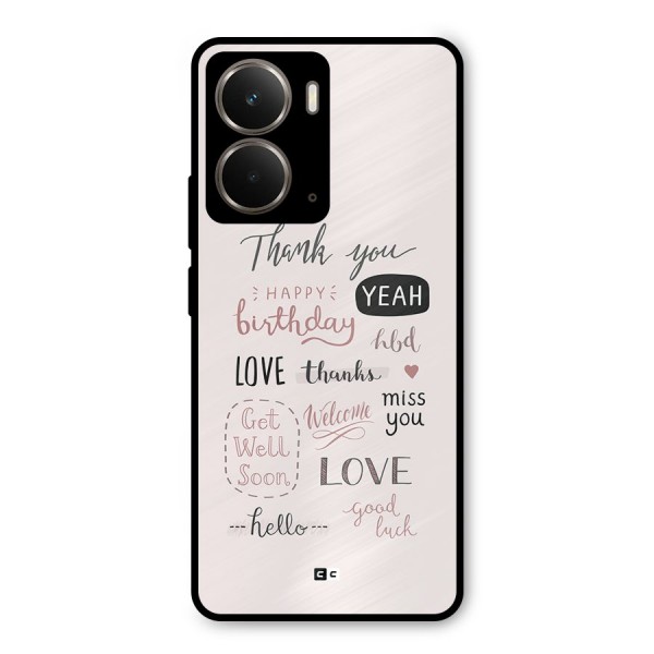Cute Quotes Metal Back Case for Realme P3