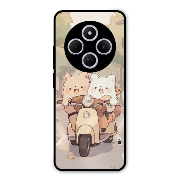 Cute Riders Metal Back Case for Poco C75 5G