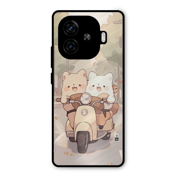 Cute Riders Metal Back Case for iQOO Z9 Turbo