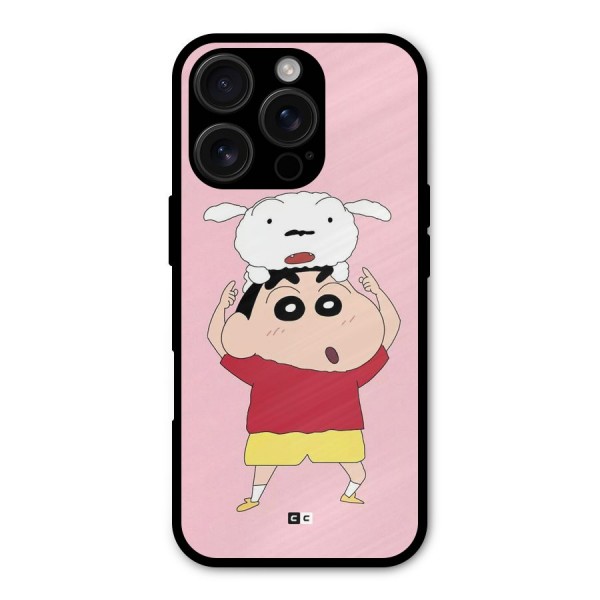 Cute Sheero Metal Back Case for iPhone 16 Pro
