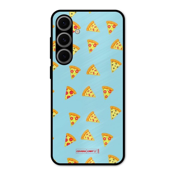 Cute Slices of Pizza Metal Back Case for Galaxy S24 FE
