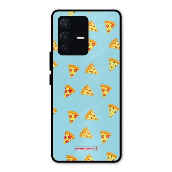 Cute Slices of Pizza Metal Back Case for Vivo V23 Pro