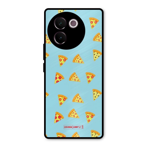 Cute Slices of Pizza Metal Back Case for Vivo V30e
