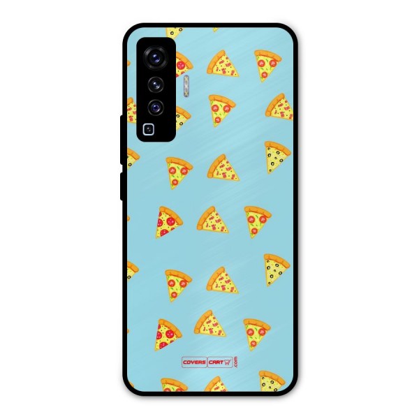 Cute Slices of Pizza Metal Back Case for Vivo X50